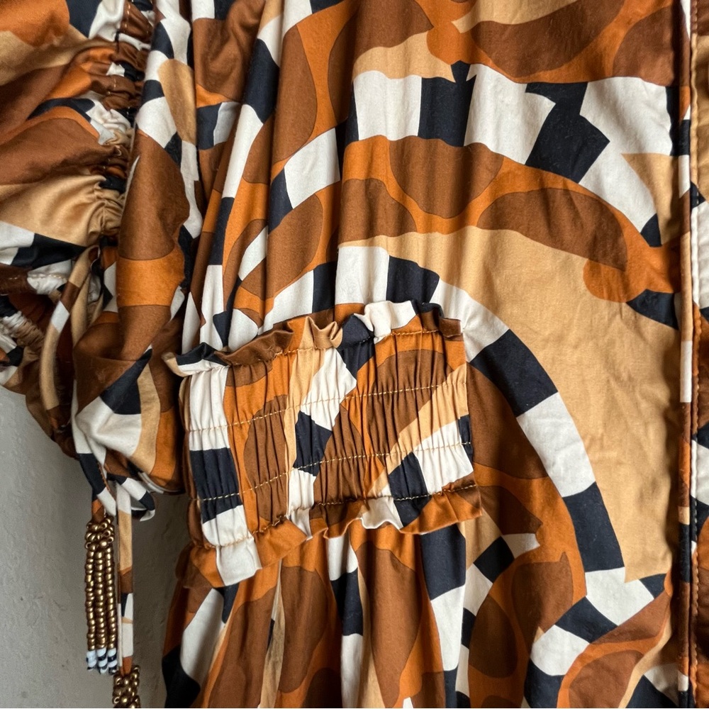 FARM Rio Swirl Pattern Button-Up Dress - Picture 4 of 6